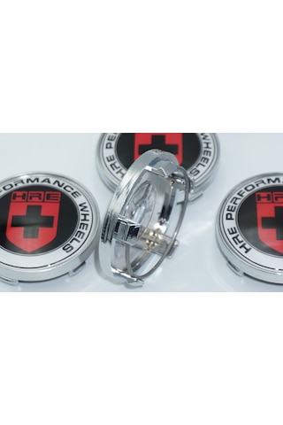 Dk Tuning Hre Performance Kırmızı Siyah Jant Göbek Kapak Seti 60m