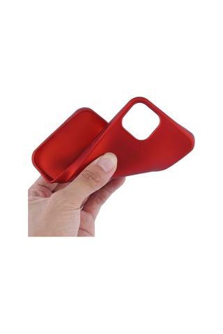 Apple Uyumlu iPhone 13 Kilif Zore Premier Silikon Kapak-Kirmizi 525281066