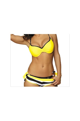 Mufunye 2019 Yeni Model Kadın Bikini Mayo, Orta Bel, Europe Stili, Sarı, M Beden - Hafif, Dayanıklı, Outdoor Aktivitelere İdeal Diğer