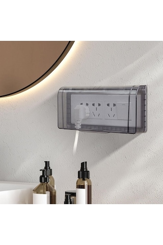 Pazly Tuvalet Suntek Su Siyah Kapağı Geçirmez Fiş Çıkış Anahtar Dx