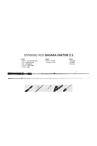Lucky John Basara Faktor 2.5 36t 0.3-2,5gr 68g 2p