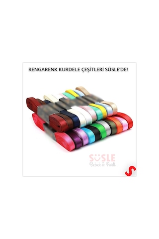 Saten Kurdele, 2cm X 10mt - Mavi 0 - 99