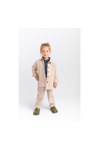 Oliven The Kid Oliventhekid Unisex Gabardin Ceket Bej Bej