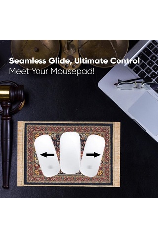 Siyah Dekoratif Küçük Halı Mousepad