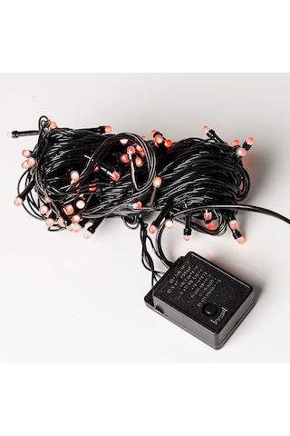 Yılbaşı Kırmızı Led Işık Eklemeli 80 Ampul 8 Metre