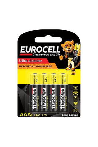 Eurocell Ince Kalem Pil -aaa4 1.5 V - Lr03