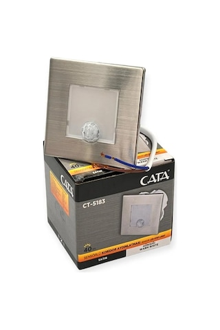 Cata 1,5w Ct-5183 Sensörlü Koridor Kare Led Aydınlatma Satin Kasa Saten