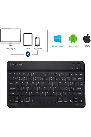 Tablet Ve Telefonlar Için Şarjlı Türkçe Bluetooth Klavye - Al2723