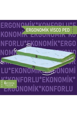 Gelişimyatak 150X200 Gelişim Yatak Ergonomik Visco Ped Bamboo Lifli Kumaş