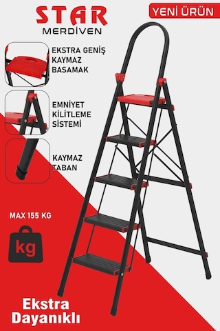 Devecioğlu 5 Basamaklı Star Geniş Basamaklı Merdiven
