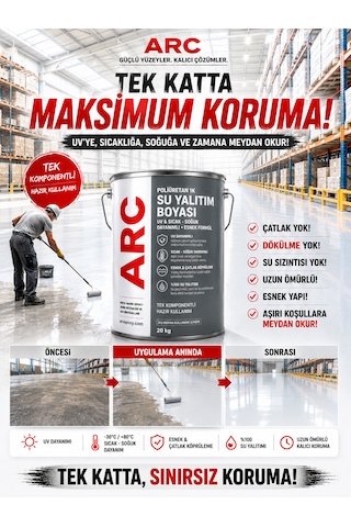 Pu Dış Cephe Yalıtım Boyası Uv Dirençli Esnek Güçlü Parlak Teras Çatı Otopark Yalıtım Boyası 1k Dekoratif Boya 5 KG