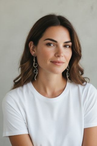Zr Model Taşlı Yılan Küpe Çok Renkli