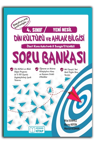 4.Sınıf Din Kültürü ve Ahlak Bilgisi Konu Anlatımlı Soru Bankası
