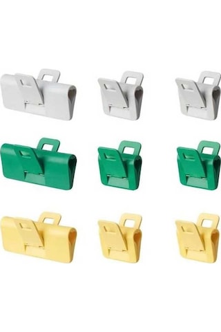 Örıngabborre Paket MandalıÇok Renkli 9 Parça Ambalaj Klipsi