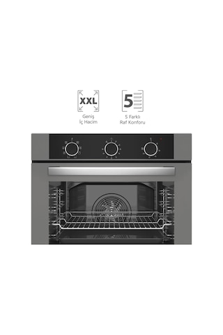 Simfer 8222 Ank. QS Büyük Pop-up 9 Fonk Gri Cam Power Turbo