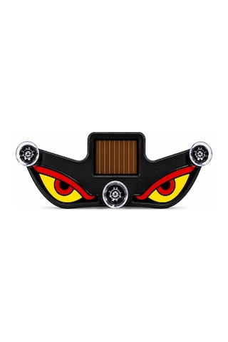 Solar Devil Eyes Araç Işıkları Ön/arka Cam İçin Güneş Enerjili/usb Bağlantılı Led Işıkları Kırmızı-sarı
