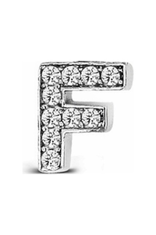 Argentum Concept - F Harfi Çivili Gümüş Tek Küpe - K077301