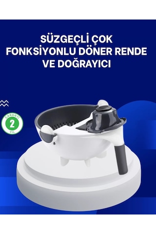 Mutfak İçin Pratik 5 Bıçaklı Rende Ve Süzgeç Seti