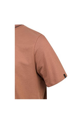 2as Alex Baskılı Erkek Sıfır Yaka T-shirt 035 Kahve