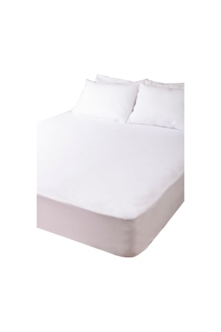 Divanev Sıvı Geçirmez Fitted Alez 150x200 Cm Pamuk Fitted Alez Çift Kişilik Beyaz
