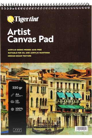 Tigertint Artist Canvas Pad Tuval Defteri A4 10 Yaprak