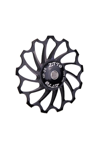 Ztto 13t Alüminyum Alaşımlı Arka Vites Değiştirici Kılavuz Makaralı Dağ Bisikleti Seramik Rulman Tekerleği - Siyah