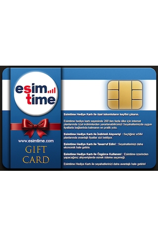 Esimtime 25 Usd Dijital Hediye Kartı