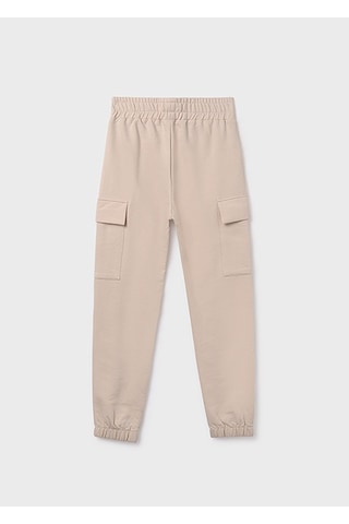 Mayoral Bej Kız Çocuk Kargo Jogger Pantolon 7578 Bej