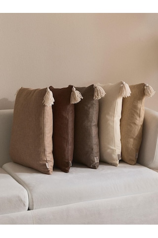 Dune Koleksiyonu 5'li Kırlent Kılıf Seti Bej