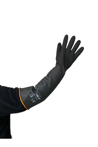 Hegi Hr Lateks Endüstriyel Uzun Asit Eldiveni 55 Cm