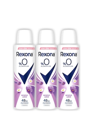 Kadın Sprey Deodorant Mystic Love %0 Alüminyum 150 Ml X3 Çiçeksi - Ferah