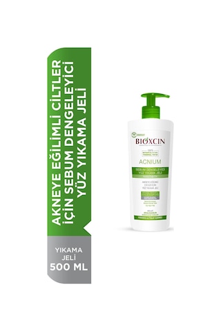 Bioxcin Acnium Sebium Dengeleyici Yüz Yıkama Jeli 2 x 500 ML
