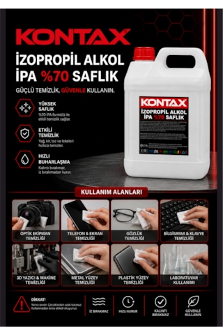 Kontax İzopropil Alkol %70 Saflıkta 5 Lt Diğer
