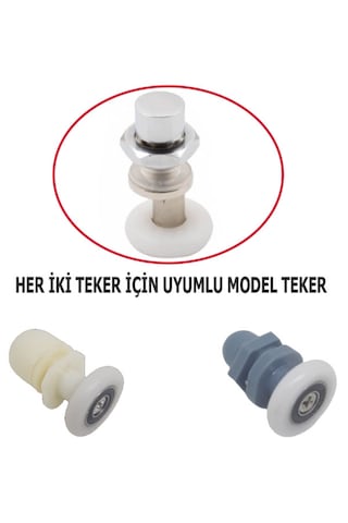 Duşakabin Tekeri Eksantrik Rulman Tekerlek 22mm Krom