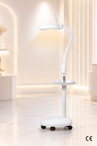 Beauty Vogue Plastik Ayaklı Loop Işıklı Büyüteç Lamba DF-ML03 120 LED 5x Büyütme