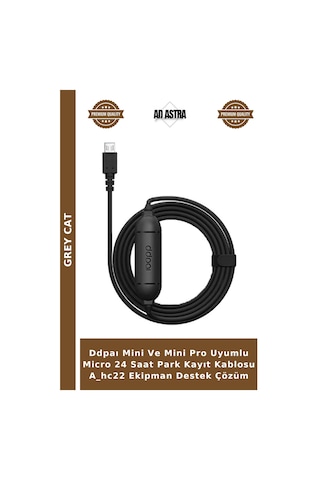 Ddpaı Mini Ve Mini Pro Uyumlu Micro 24 Saat Park Kayıt Kablosu A Hc22 Ekipman Destek Çözüm