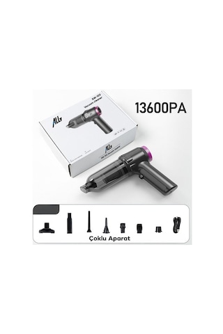 Gajeena 16000pa Süper Emme Gücü Kablosuz El Fırçası Motorlu 2 Seviye Ayarlanabilir Süpürge, Blower Ve Şişirici Fonksiyonlu Minyatür Araç Süpürgesi