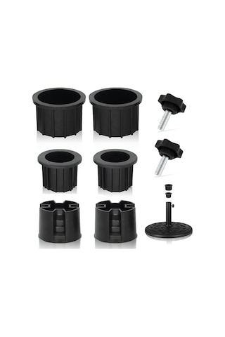 8 Parçalı Şemsiye Tabanı Delik Halkası Tıpa Kapağı Ve Kapaklı Veranda Şemsiyesi Diğer