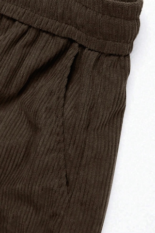 Genius Store Genıus Erkek Pantolon Fitilli Kadife Bol Paça Oversize Pantolon Kahverengi