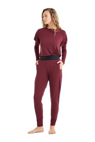 Kadın Pijama Üstü 51641 - Bordo