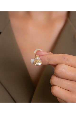 Bayar Gold 14 Ayar Altın Kese Kolye Ucu Sarı Altın