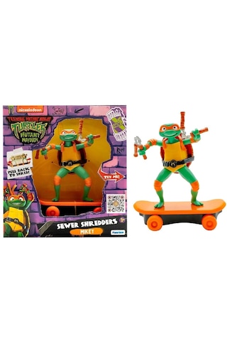 Tmnt Ninja Kaplumbağalar Çek Bırak Kaykay Figür Mikey