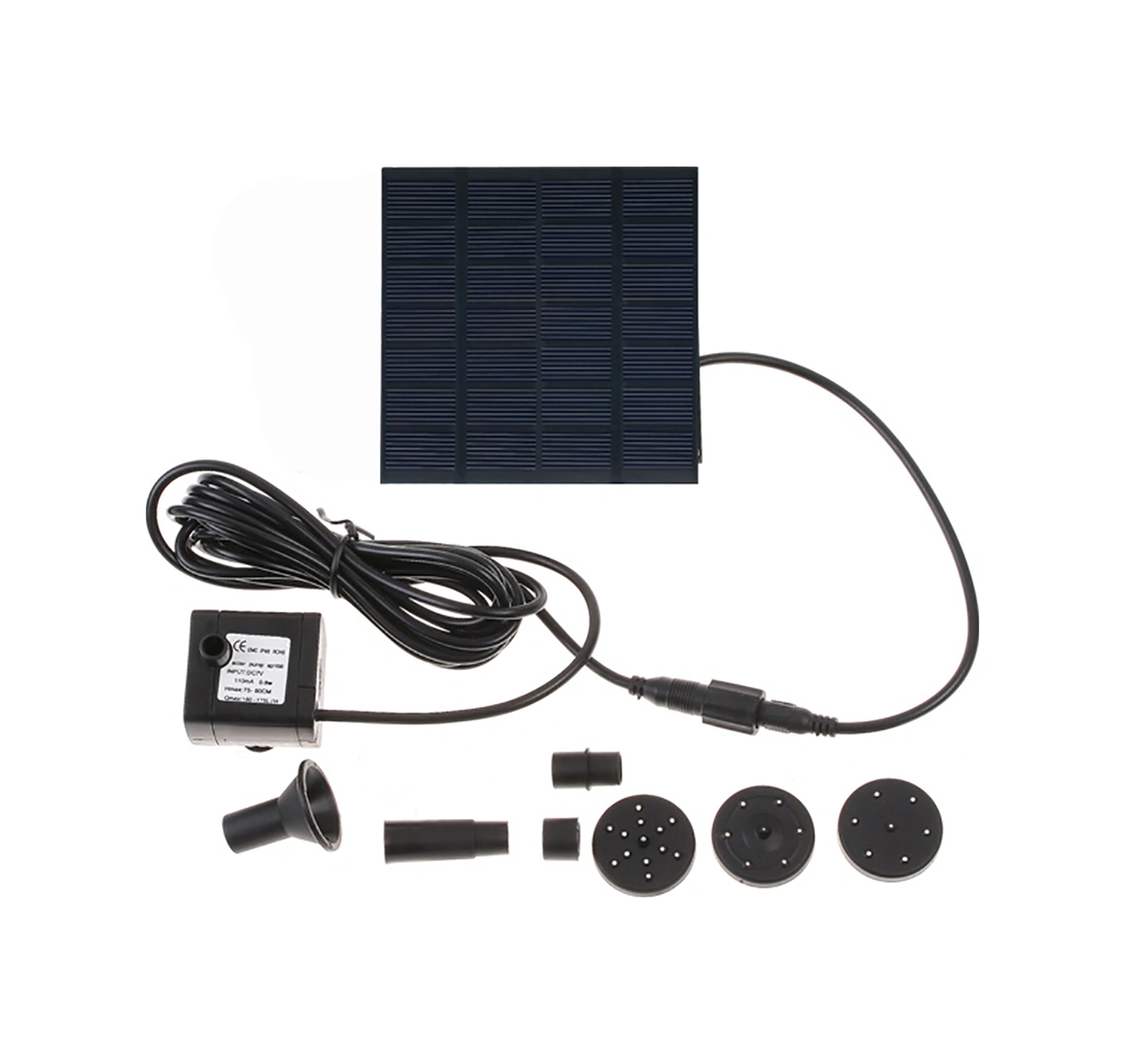 Youmex Güneş Enerjili Sürekli Akışlı Sıvı Taşıma Pompası - 6v 1.2w 75cm Lifting 160l/h Orman Çeşmesi Havuz Su Döngüsü