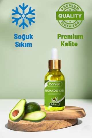 Avokado Yağı 20 Ml Soğuk Sıkım %100 Saf Cilt Ve Saç Bakım Yağı 20 ML