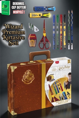 Maped X Dekomus Lisanslı Harry Potter Magic School Collection Özel Kutulu 16 Parça Premium Kırtasiye Seti Altın
