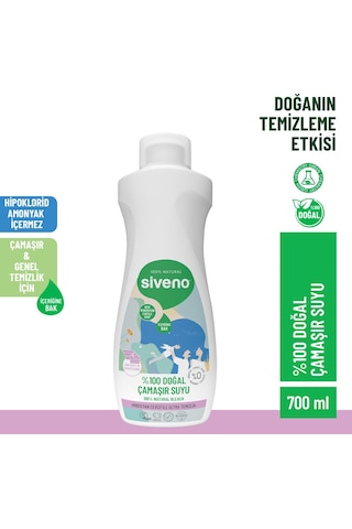 Siveno %100 Doğal Çamaşır Suyu Bitkisel Lavanta Çay Ağacı Tüm Yüzey ve Kumaşlarda 700 ML