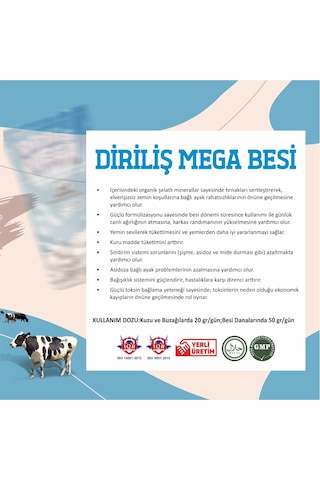 Diriliş Megabesi 25 Kg Yem Katkı