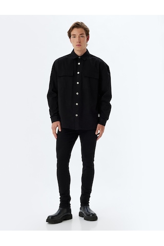 Koton Skinny Fit Kot Pantolon - Michael Jean Siyah 5wam40063nd Siyah