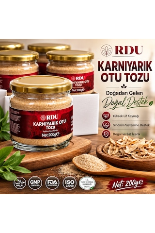 Karnıyarık Otu Tozu Psyllium 100% Saf Doğal Bitkisel Lif 200 Gram