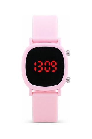 Saattino Pembe Dijital Kız Çocuk Kol Saati Led Ekran Cüzdan Hediyeli St-304408 Siyah